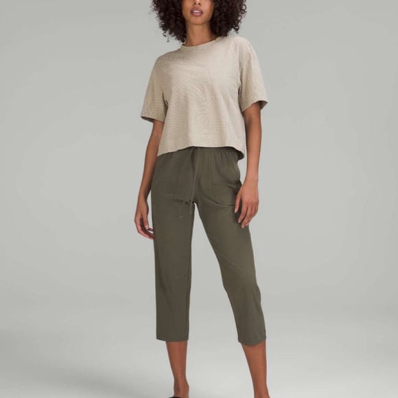 Heavyweight Cotton T-Shirt (Gradiating Grid Raw Linen Multi) - Picture 2 of 10